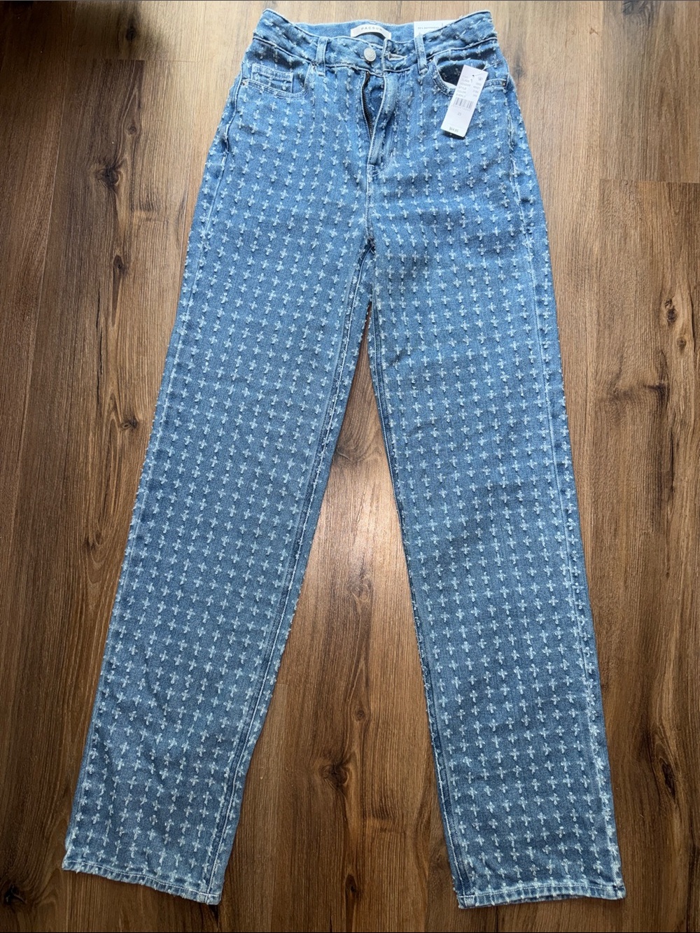 PacSun Light Blue Patterned 90s boyfriend Jeans